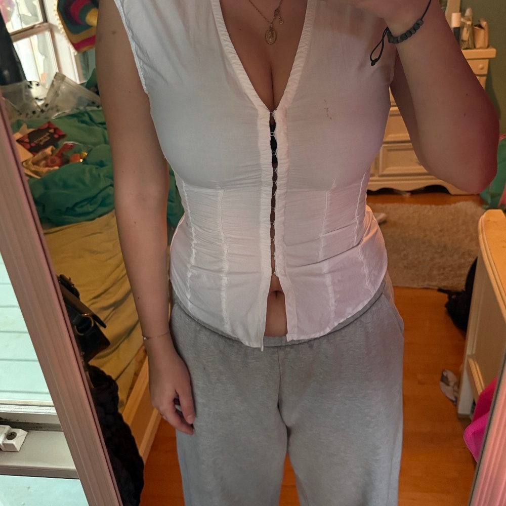 Perfect waist shirt white